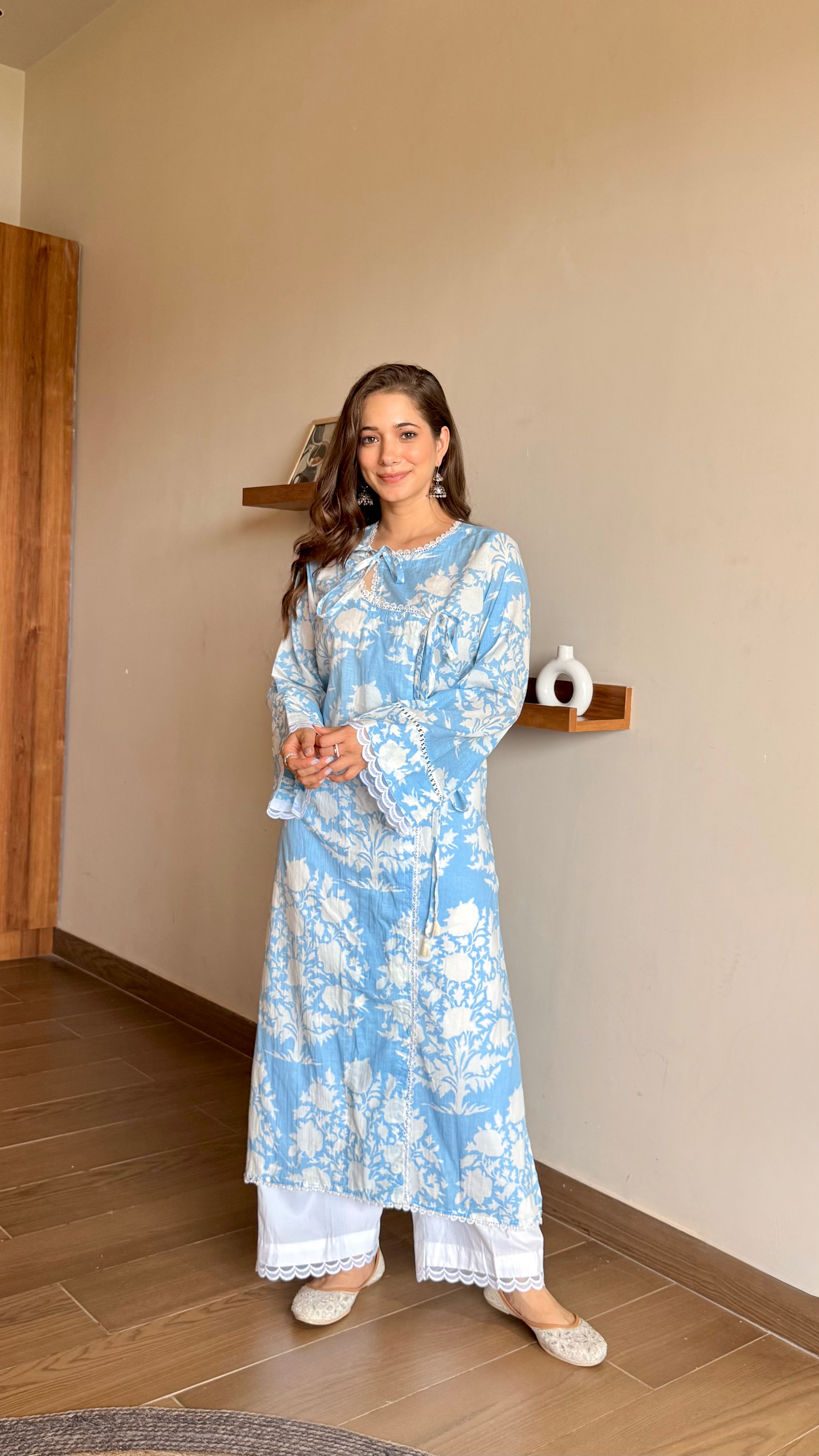 Sky Bloom Kurta Set