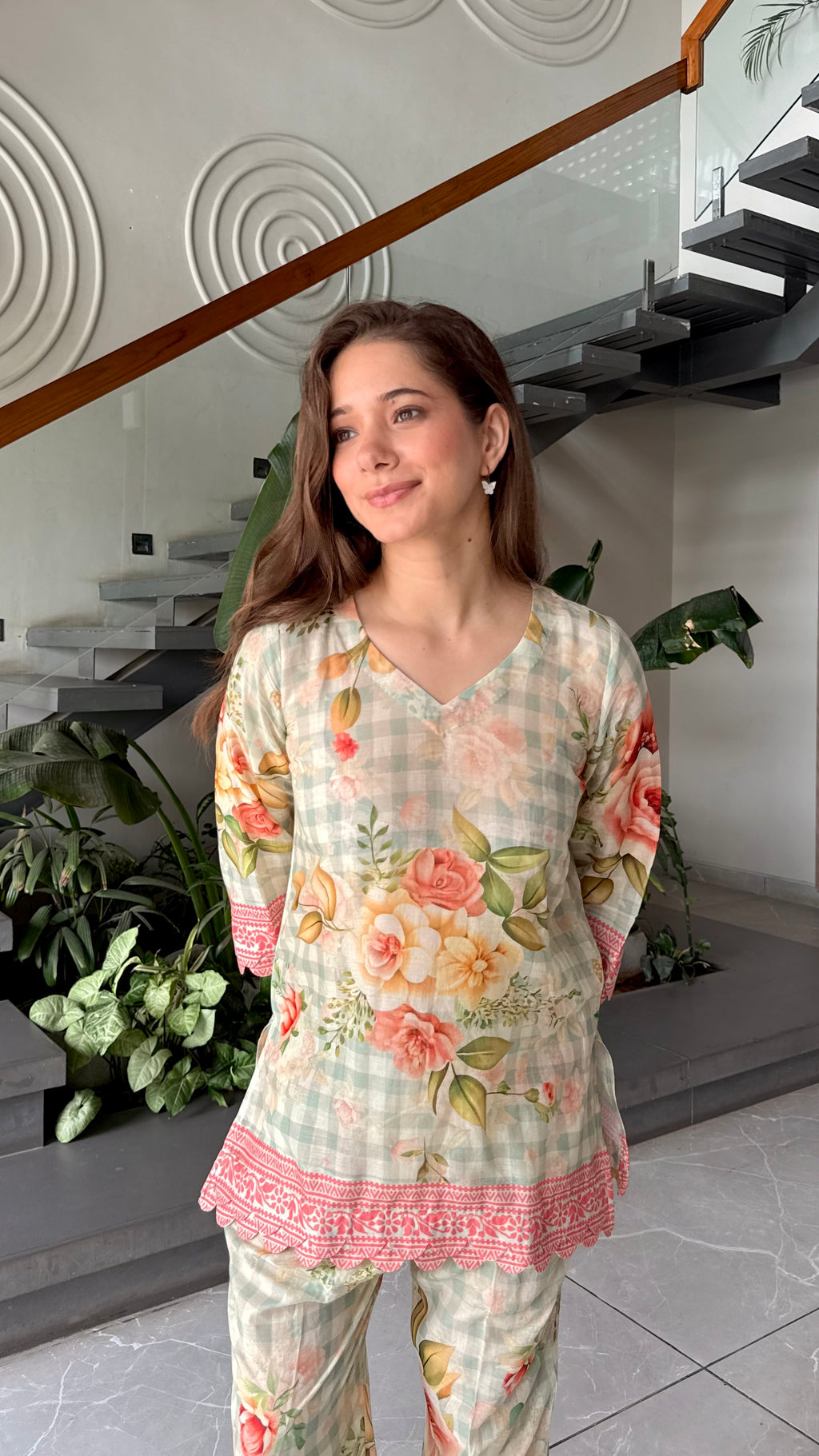 Floral printed co-ord set