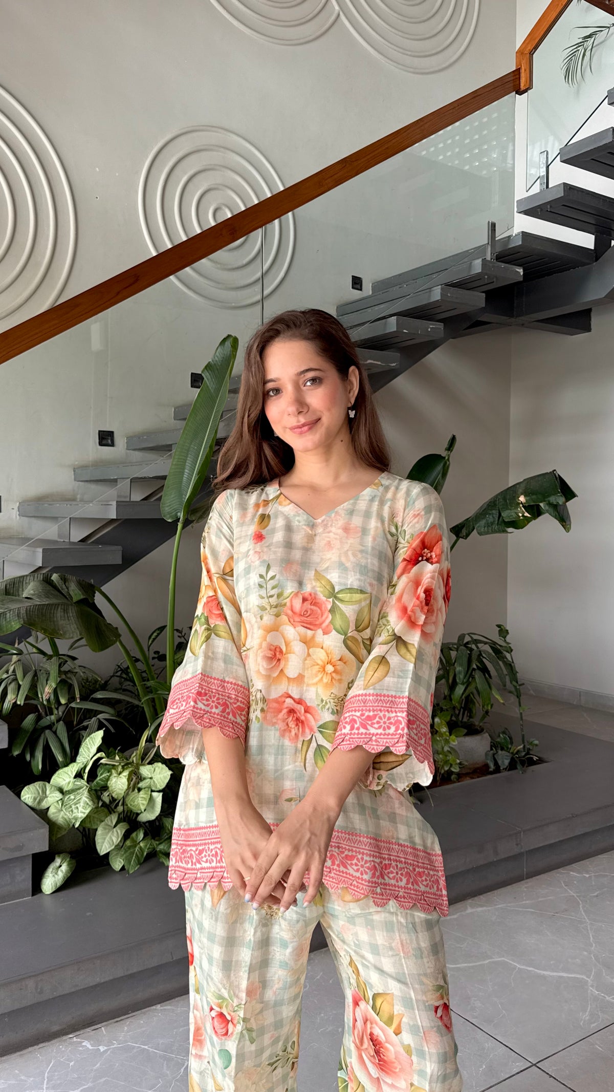 Floral printed co-ord set