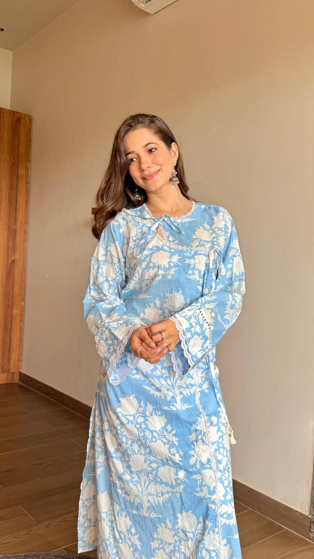 Sky Bloom Kurta Set