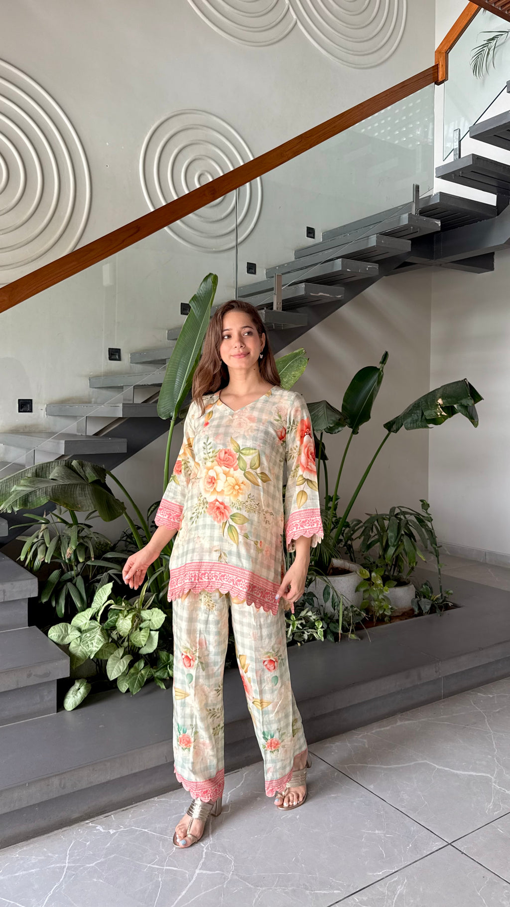 Floral printed co-ord set