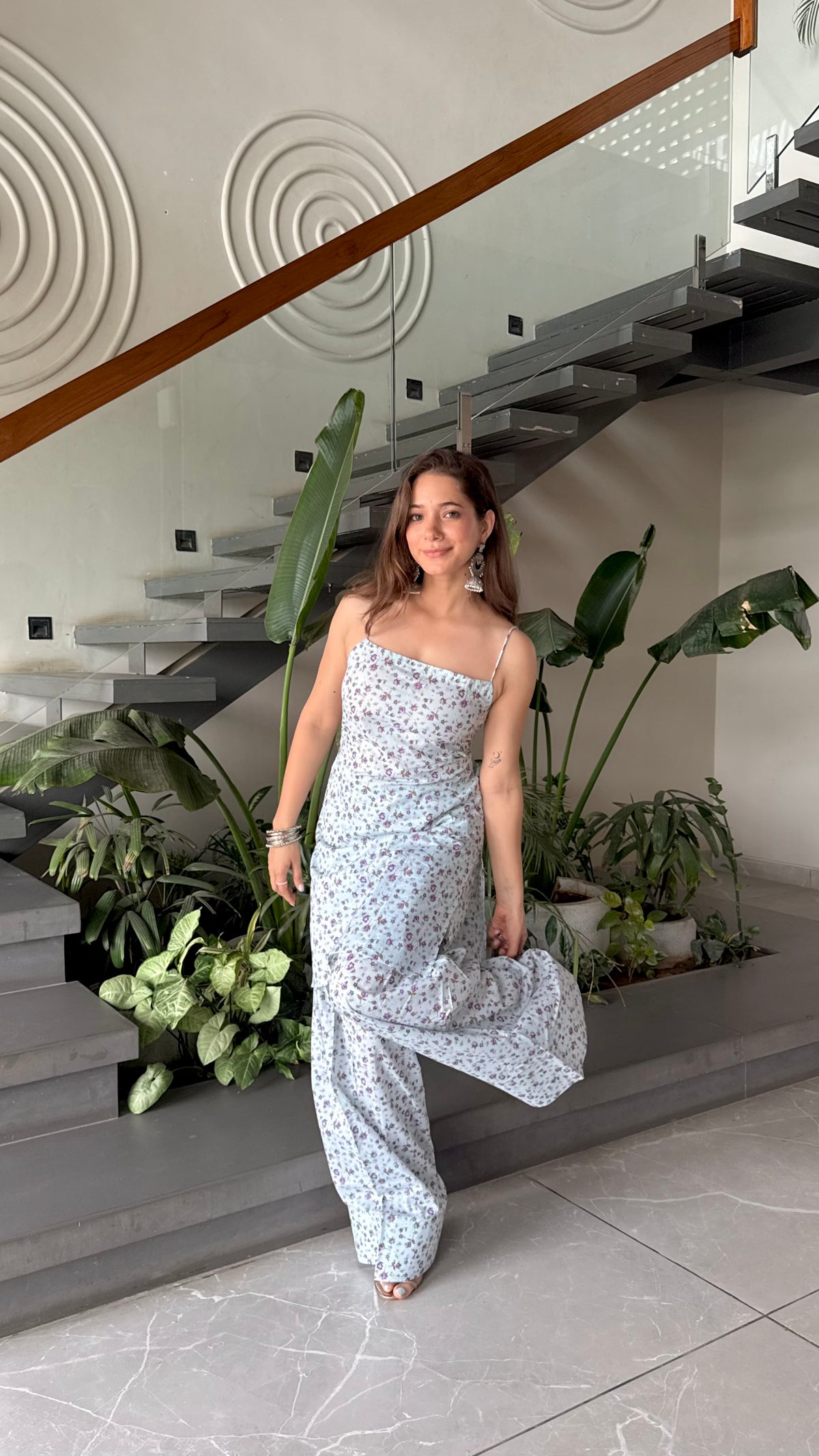 Lavender Dia Backless Co-ord Set