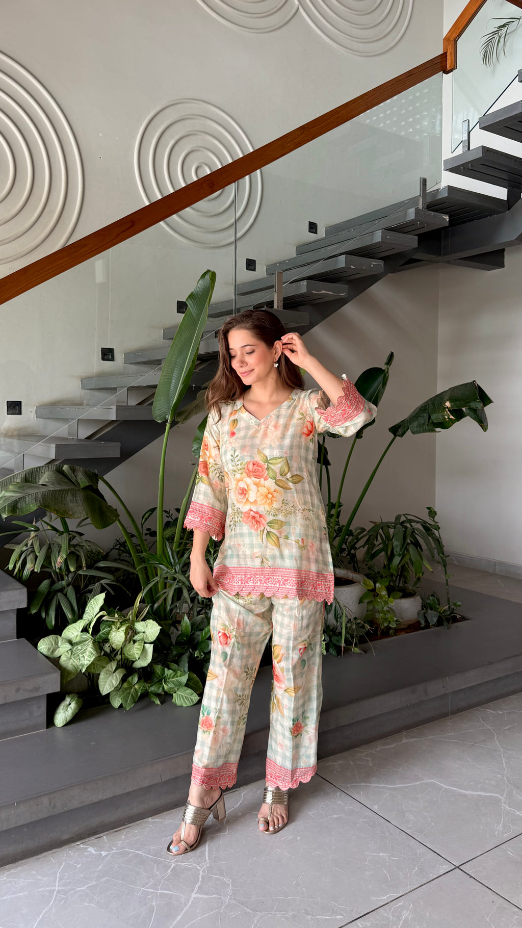 Floral printed co-ord set