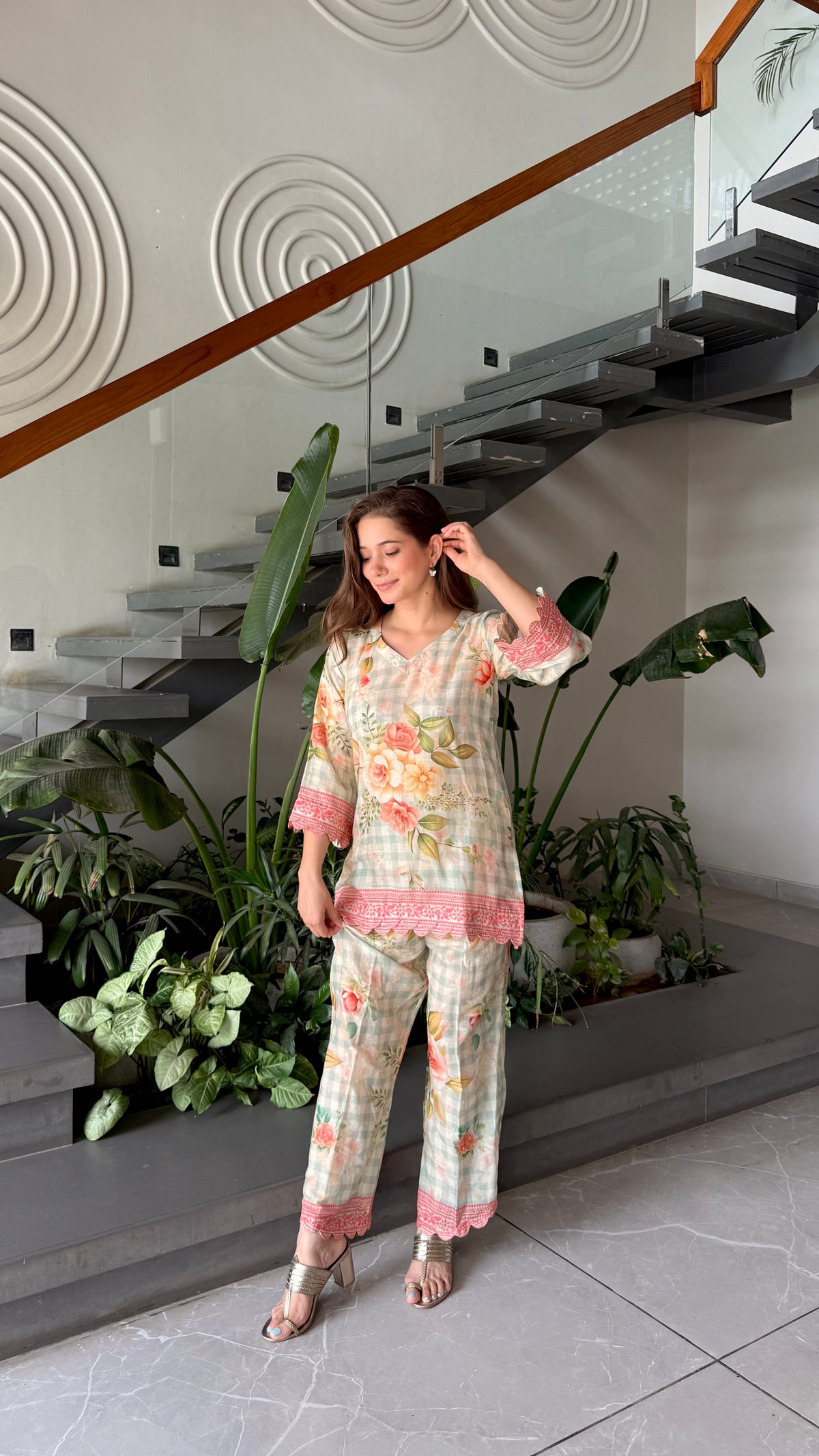 Floral printed co-ord set
