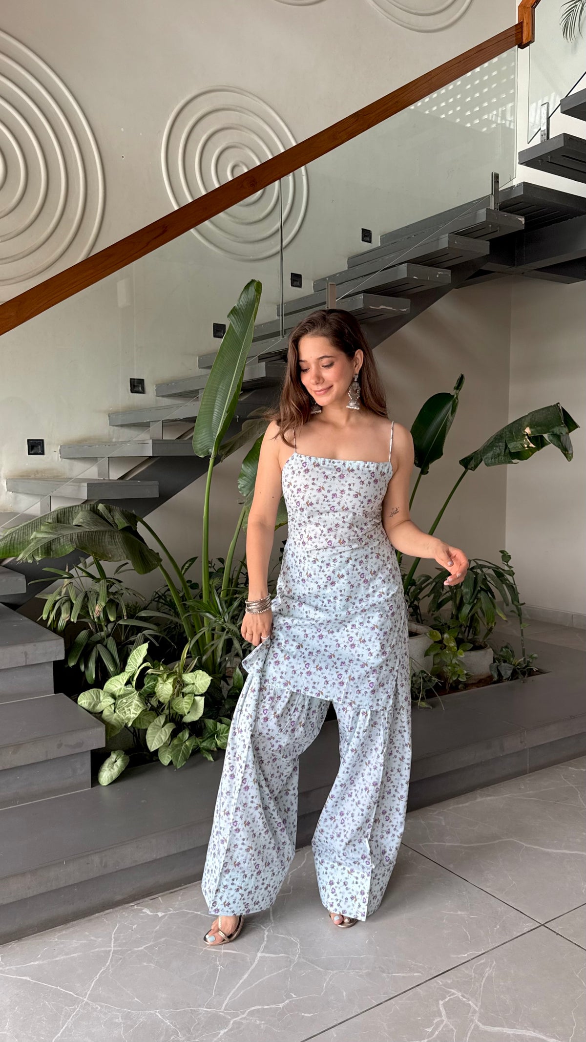 Lavender Dia Backless Co-ord Set