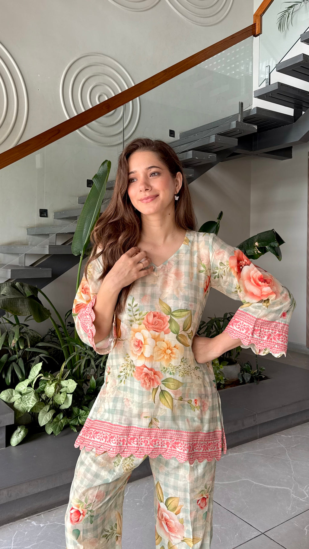 Floral printed co-ord set