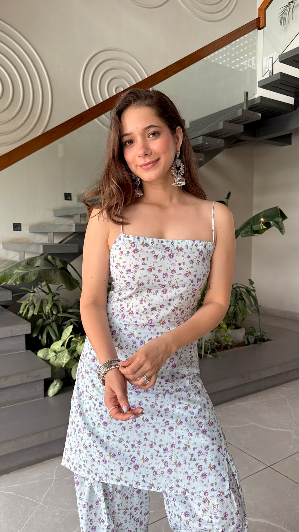 Lavender Dia Backless Co-ord Set
