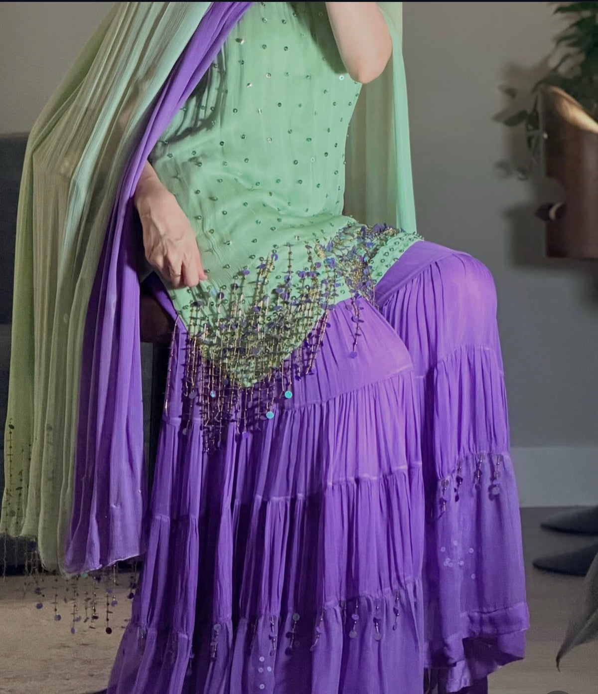 Matcha Gharara Set