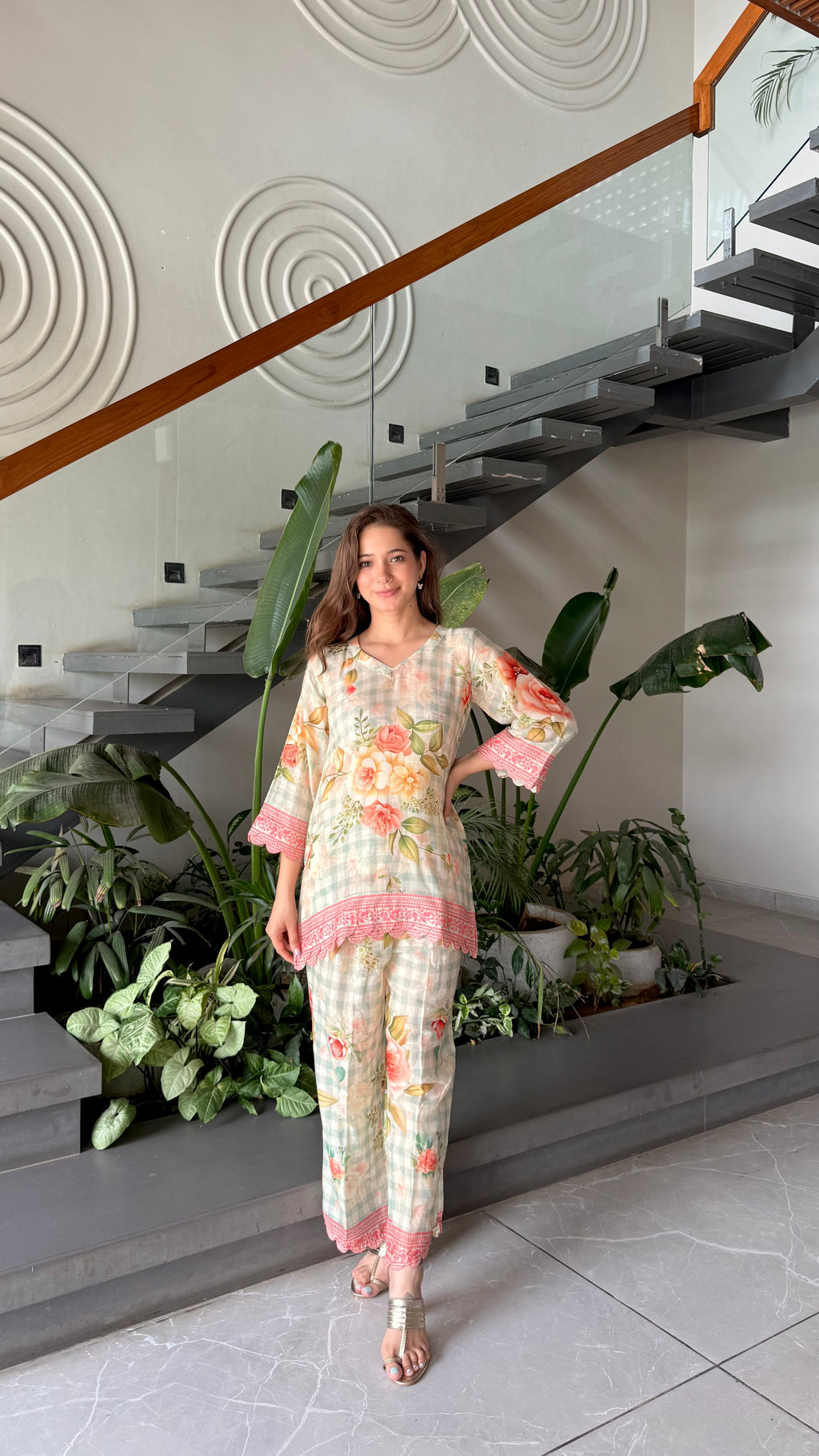 Floral printed co-ord set