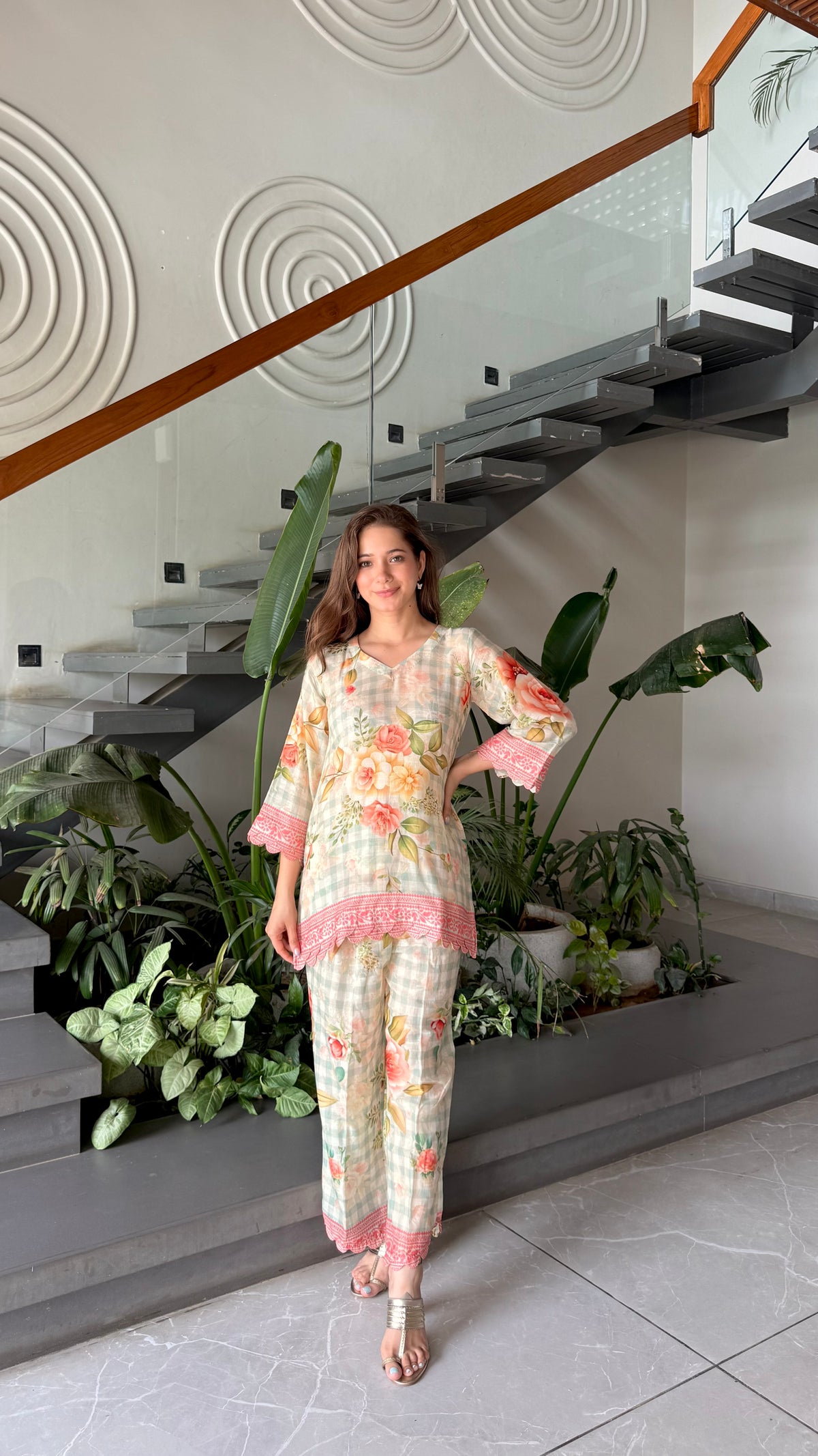 Floral printed co-ord set