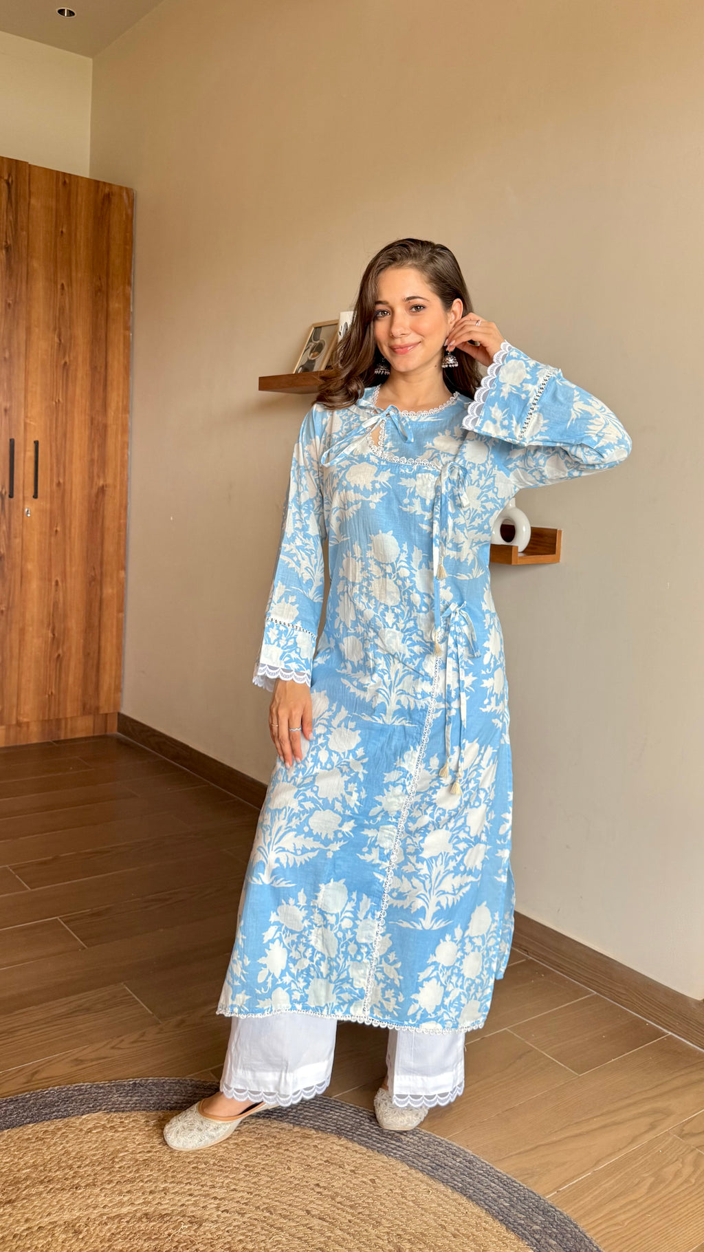 Sky Bloom Kurta Set