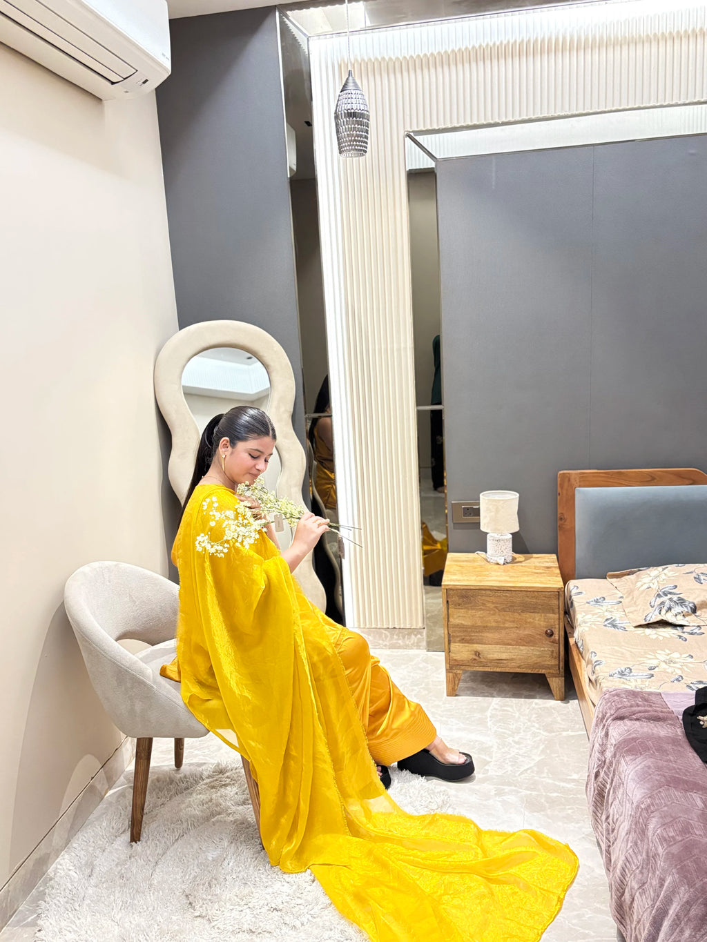 Sunheri Silk Farshi Set