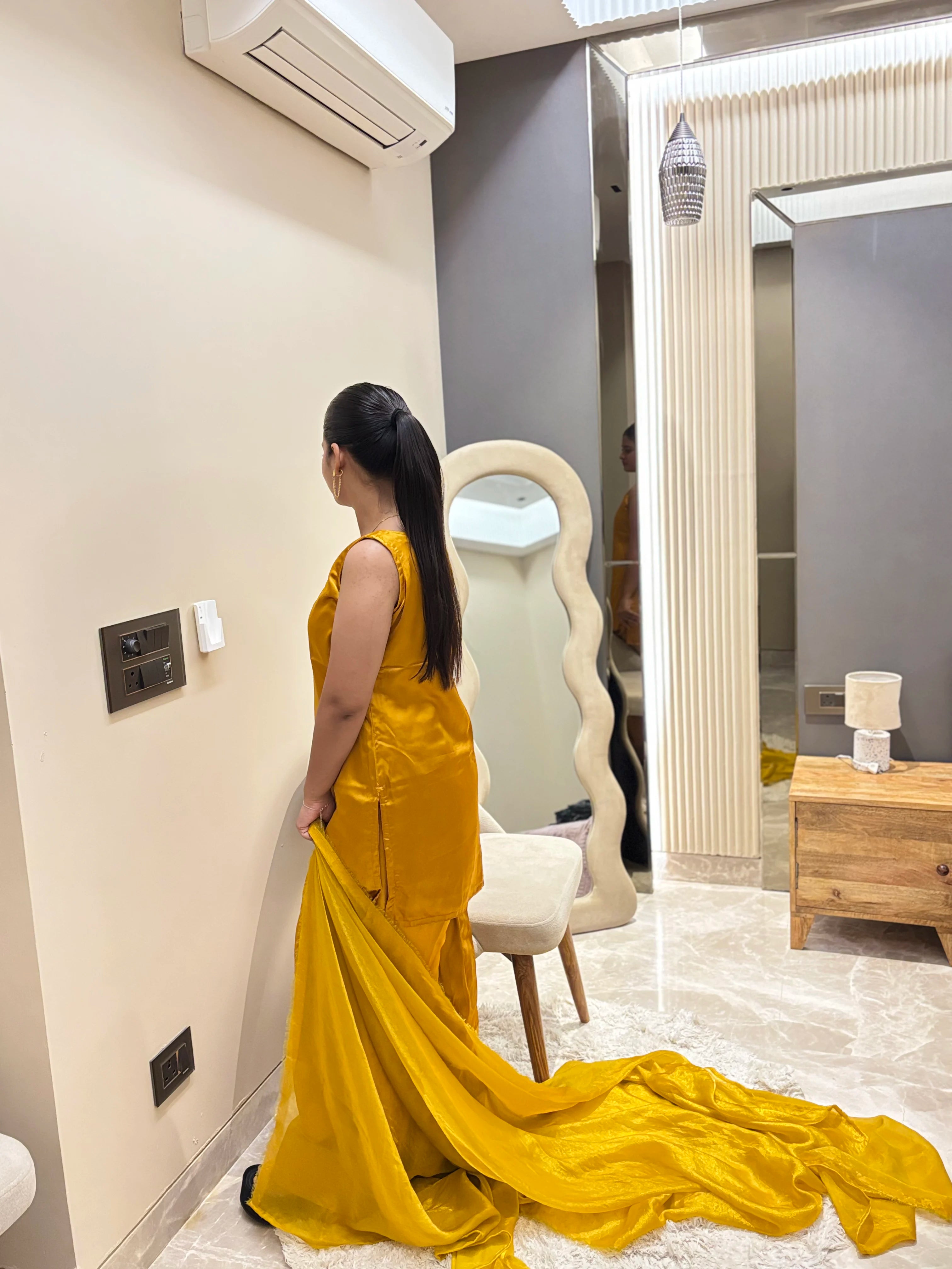 Sunheri Silk Farshi Set