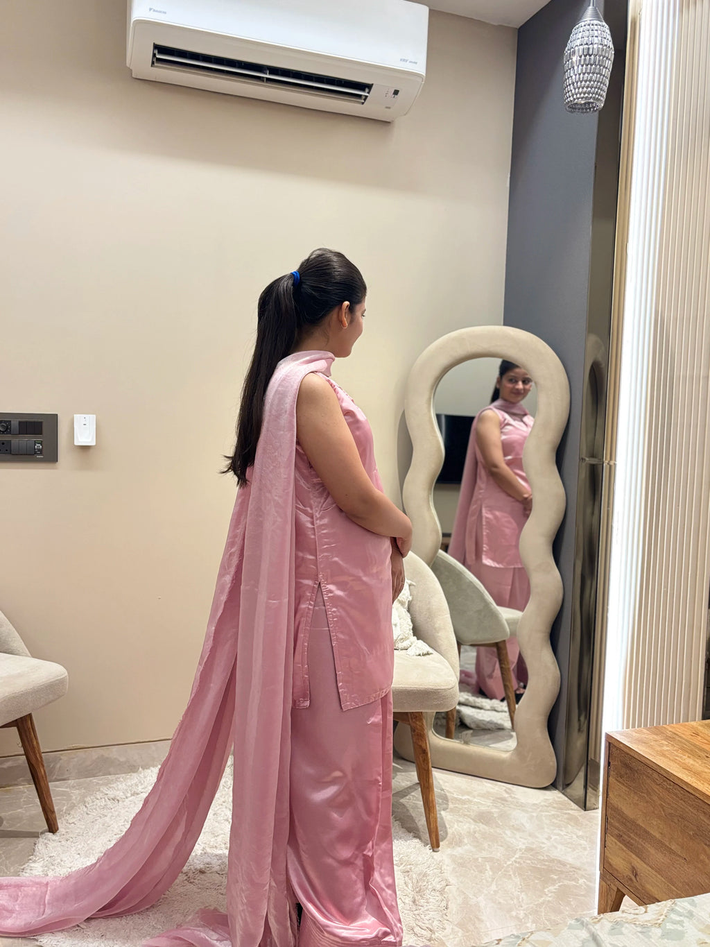 Barbie Pink Silk Farshi Set