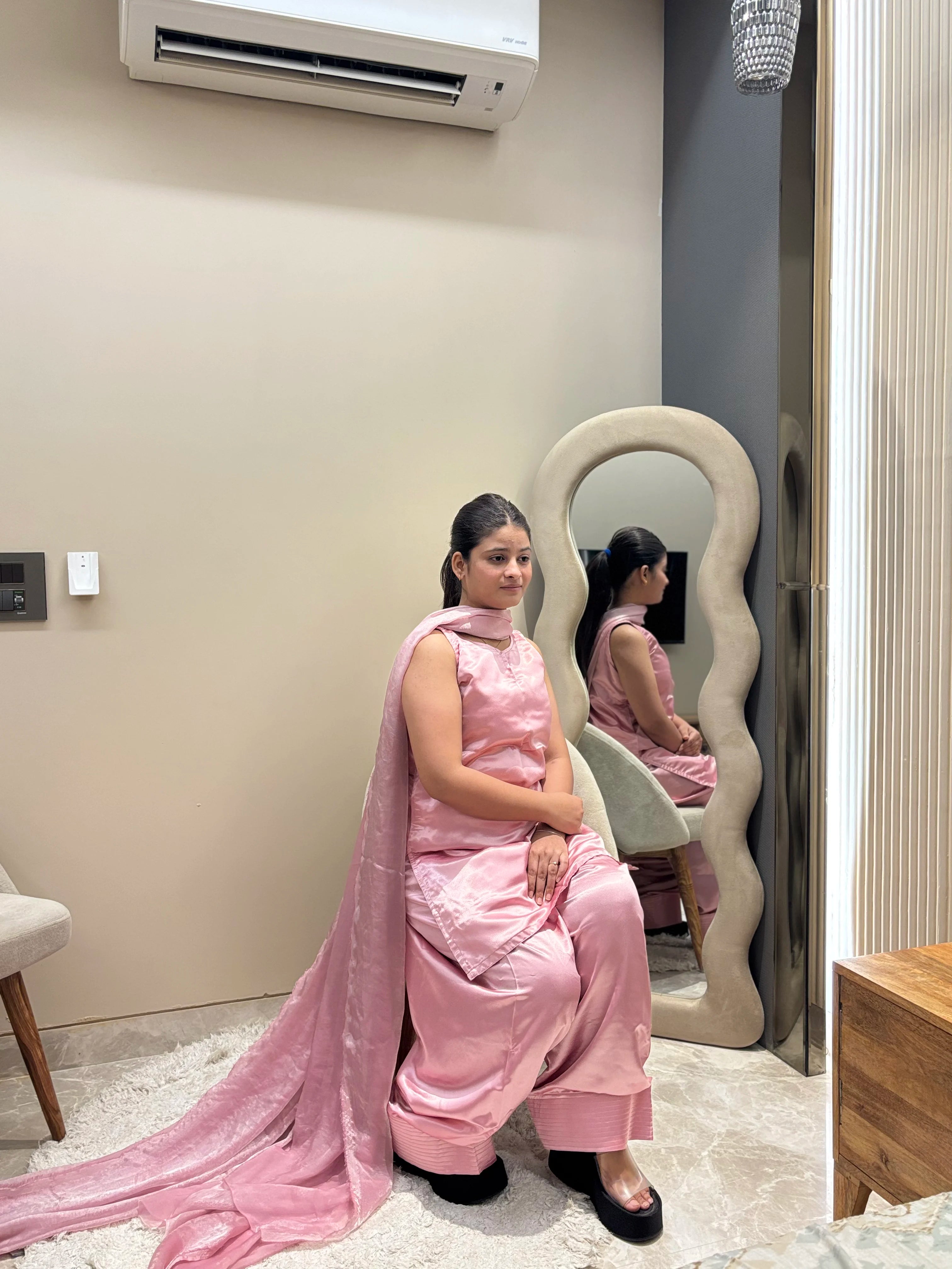 Barbie Pink Silk Farshi Set